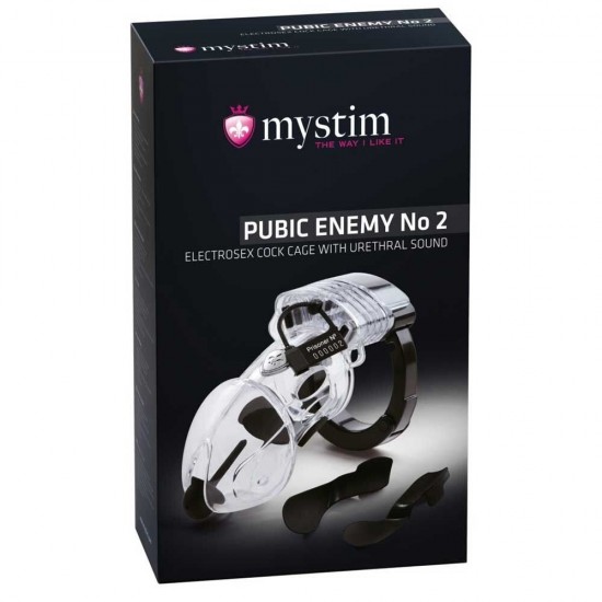 Mystim E-stim Cock Cage Public Enemy No.2 Ürethal Penis Kafesi