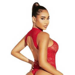 Fantasy Wear Seksi Kırmızı Vücut Çorabı