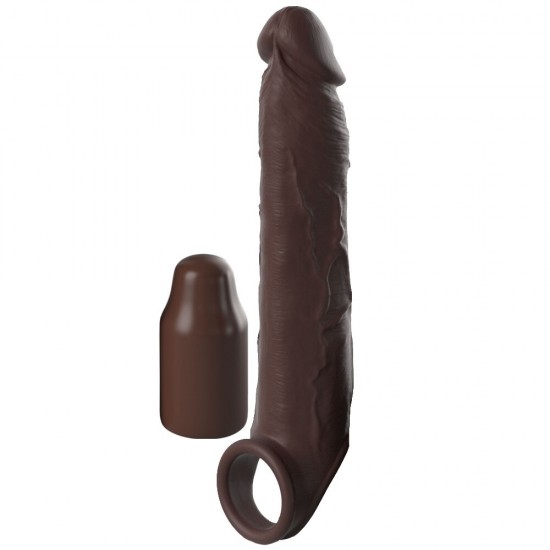 Pipedream Fantasy X-Tensions Elite 3'' Longer Strap Penis Sleeve Brown