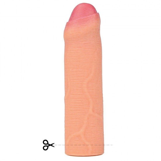 Lovetoy Nature Extender Penis Sleeve Platinum Silikon Gerçek Doku Sünnetsiz Penis Kılıfı LV4212