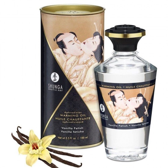 Shunga Aphrodisiac Warming Oil Vanillia 100 ml Istımalı Masaj Yağı