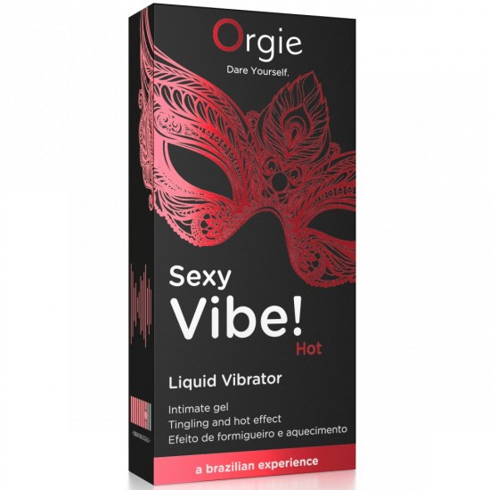 Orgie Sexy Vibe Sıcak Sıvı Vibratör Karıncalanma ve Sıcak Etki 15 ml