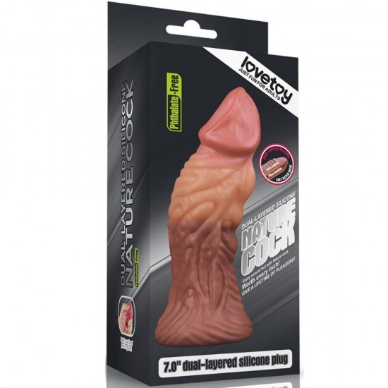 Lovetoy Nature Cock 7'' Çift Katmanlı Büyük Realistik Penis LV411017