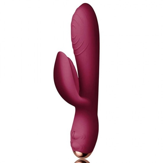 Rocks-Off EveryGirl 10 Speed Silicone Rabbit Vibrator Burgundy