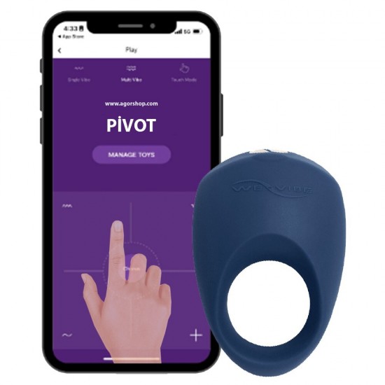 We-Vibe Pivot Vibrating Ring Telefon Kontrollü Penis Halkası