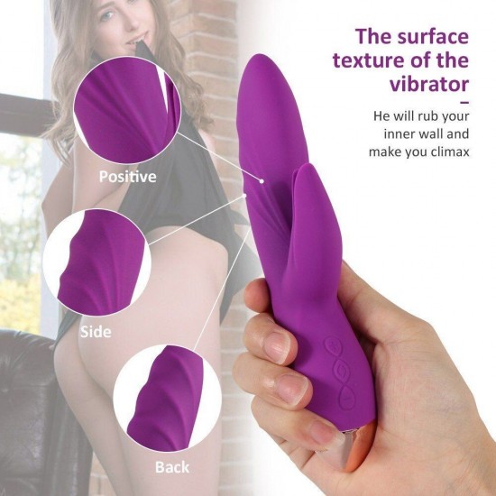 Shequ Booker 7 Mod Flexible Esnek Şarjlı Rabbit Vibratör SQ-V10115