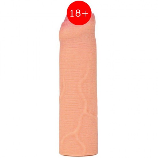 Lovetoy Nature Extender Penis Sleeve Platinum Silikon Gerçek Doku Sünnetsiz Penis Kılıfı LV4212