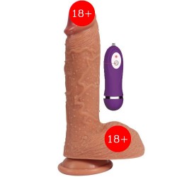 Dildo Series Buru 22 Cm 10 Modlu Doğal Görünümlü Realistik Vibratör SQ-WBD10011-V