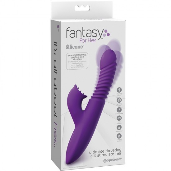 Pipedream Fantasy For Her Ultimate Thrusting Clit İleri Geri Hareketli Vibratör