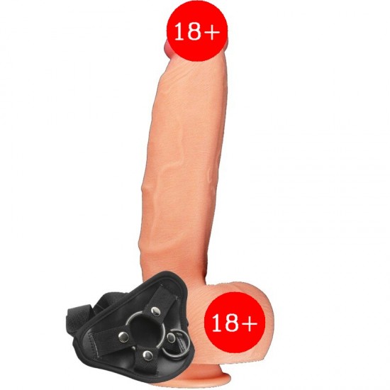 Lovetoy Dual Layered Cock 30 cm Kemerli Realistik Penis Strapon