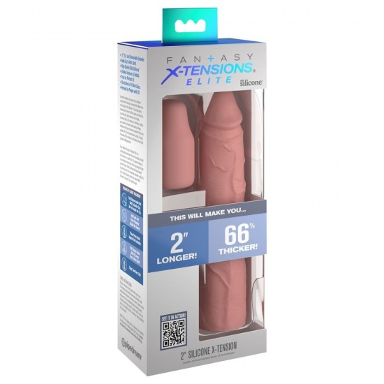 Pipedream Fantasy X-Tensions Elite 2'' Silicone Penis Sleeve