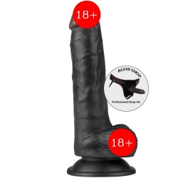 Lovetoy Easy Strapon 19 cm Zenci Strapon Kemerli Penis LV715027