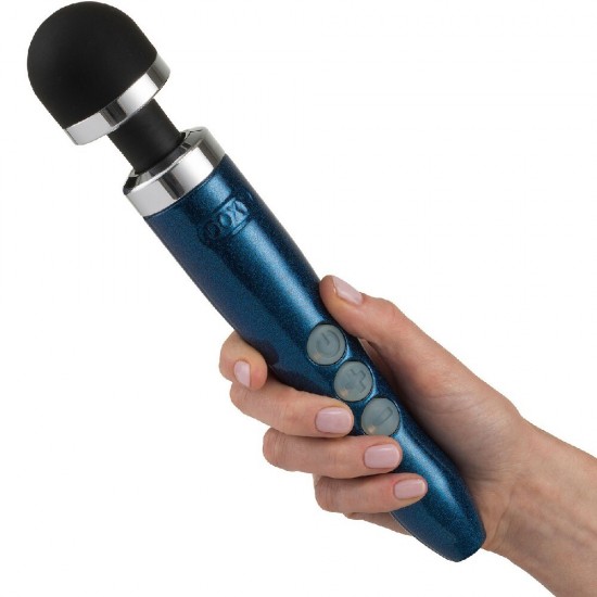 Doxy Die Cast 3R USB Rechargeable Mini Wand Blue Massager