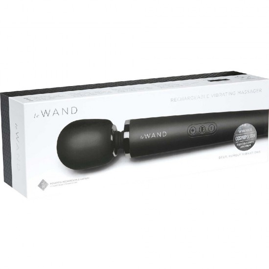 Le Wand Rechargeable Body Massager Masaj Wand Vibrator-Black