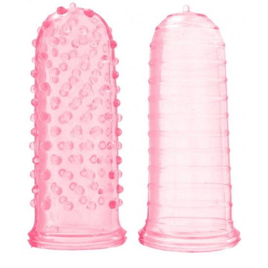 ToyJoy Sexy Finger Ticklers Jel Doku Parmak Kılıfı-Pink