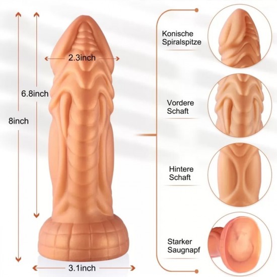 Shequ Jelly Animal Dildo Monster 3 Squamule Realistik Penis SQ-WBD10052