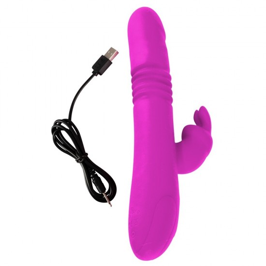 Sweet Smile Thrusting Pearl İleri Geri Rabbit Vibrator