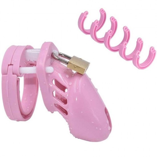 Master Chastity Devices Pink Plastik Penis Kafesi