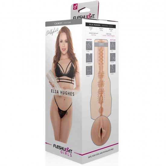 Original Fleshlight Girls Ella Hughes Candy Realistik Vajina Masturbator