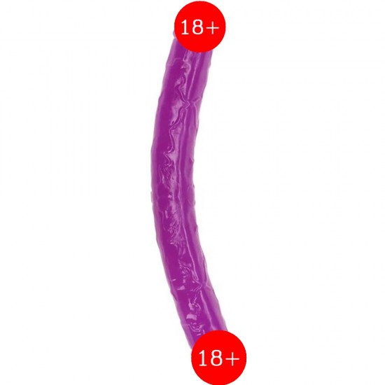 Doc Johnson Crystal Jellies Jr. Dong Dildo Pruple Jel Doku 30 cm Penis