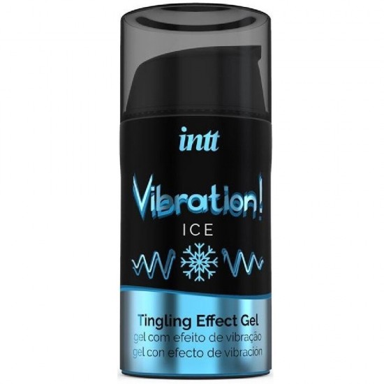 İntt Vibration Blu İce Sıvı Jel Vibratör 15 cm