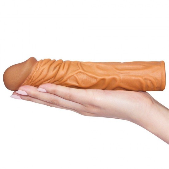 Lovetoy Pleasure X-Tender Melez Realistik Penis Kılıfı LV1052B