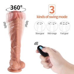 Shequ Jihad Knight 10.5'' Rotating Dildo Dönebilen Hareketli Realistik Penis