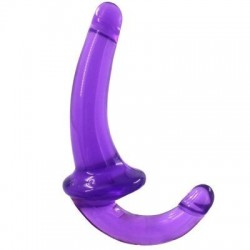 Agr Medikal Silikon Lezbiyen Strapless Strap-On Dildo-Mor