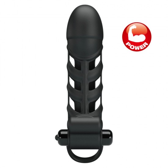 Pretty Love Penis Sleeve II Klitoris Uyarıcılı 10 Mod Penis Kılıfı BI-026237