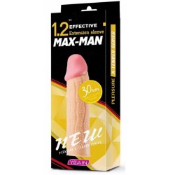 Yeain Max-Man Extension Sleeve Add 1.2'' Tırtıklı Realistik Penis Kılıfı