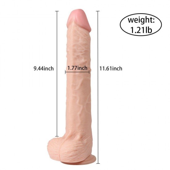 Shequ Vibrating Dildo Series Bart 29 cm Titreşimli Realistik Penis SQ-WBE10038