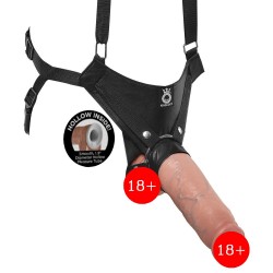 Pipedream King Cock 11 İnch Hollow Strap-On Suspender System