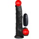 Dildo Series Captains Sword Black 22.5 cm Titreşimli Realistik Penis XS-WBC10005-V