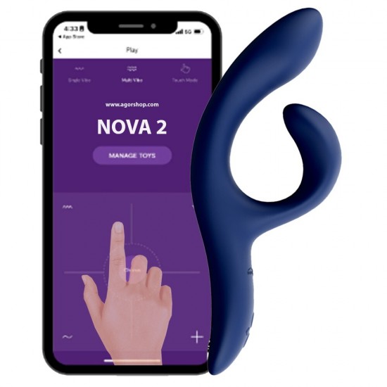 We-Vibe Nova 2 Rechargeable Dual-Stimulation Rabbit Vibrator