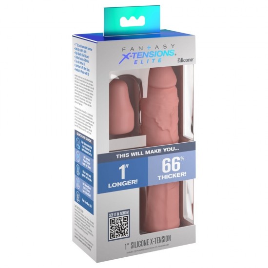 Pipedream Fantasy X-Tensions Elite 1'' Silicone Penis Sleeve