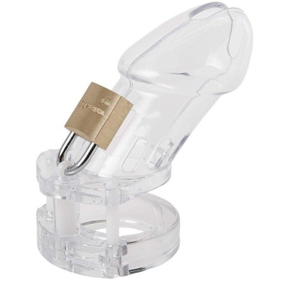 Master Chastity Devices Transparent Plastik Penis Kafesi