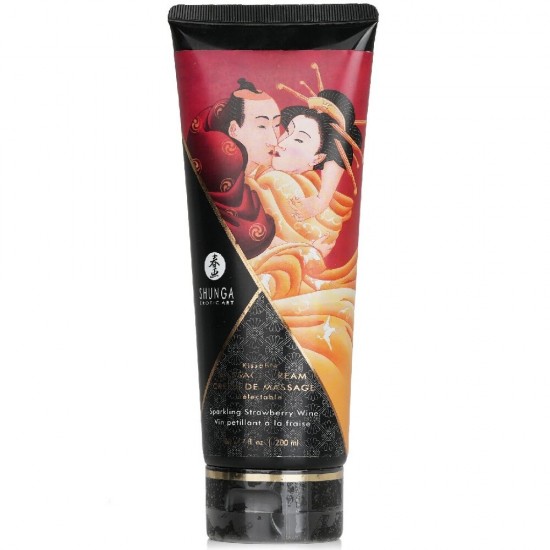 Shunga Kissable Massage Cream Strawberry 200 Ml Masaj Jeli