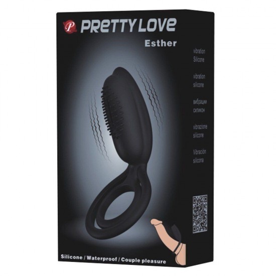 Pretty Love Esther Klitoral Titreşimli Penis Halkası BI-026218