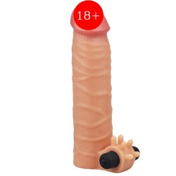 Lovetoy Nature Extender Natural Et Doku Titreşimli Penis Kılıfı LV414100