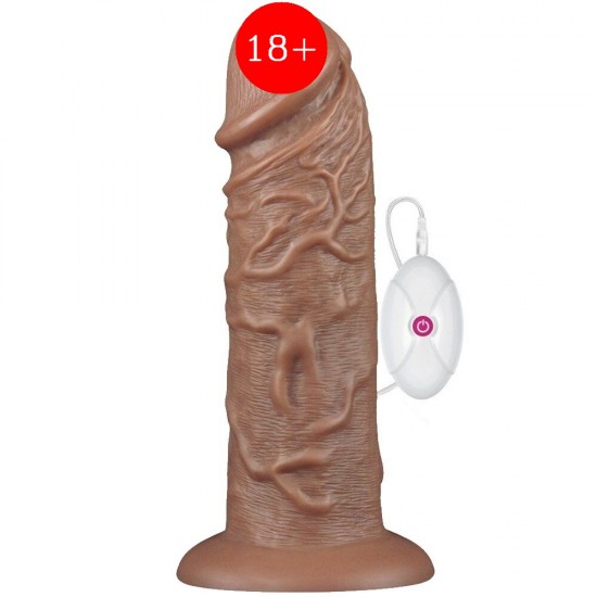 Lovetoy King Sized Realistic Chubby Dildo 10' Büyük Realistik Titreşimli Penis LV111120