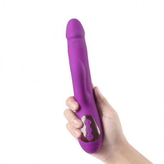 Shequ Leif Thrusting İleri Geri Şarjlı Rabbit Vibratör SQ-V10092