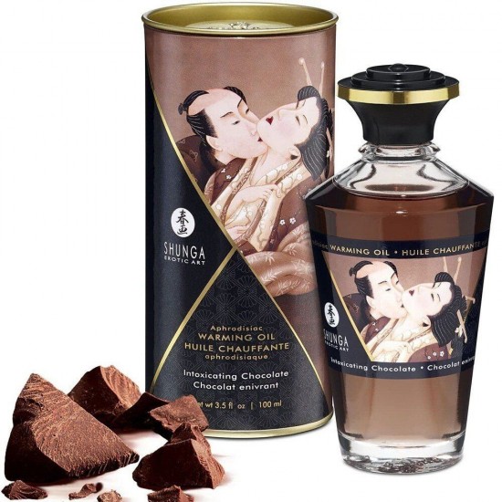 Shunga Aphrodisiac Warming Oil Chocolate 100 ml Istımalı Masaj Yağı