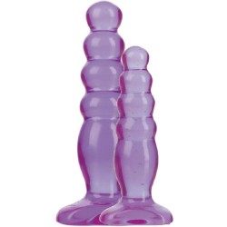 Doc Johnson Crystal Jellies Anal Delight Trainer Kit Purple Anal Set