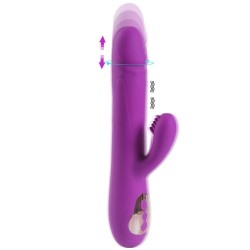 Shequ Leif Thrusting İleri Geri Şarjlı Rabbit Vibratör SQ-V10092