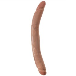 Pipedream King Cock 12'' Slim Double Dildo Caramel Çift Taraflı Penis