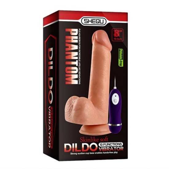 Shequ Phantom Vibrating Dildo 20 cm Titreşimli Realistik Penis SQ-WBC10037-V