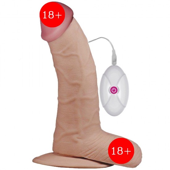 Lovetoy The Ultra Soft Dude 22.5 cm Realistik Vibratör LV1095