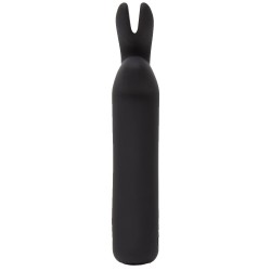 Happy Rabbit Rechargeable Rabbit Bullet Vibrator-Black