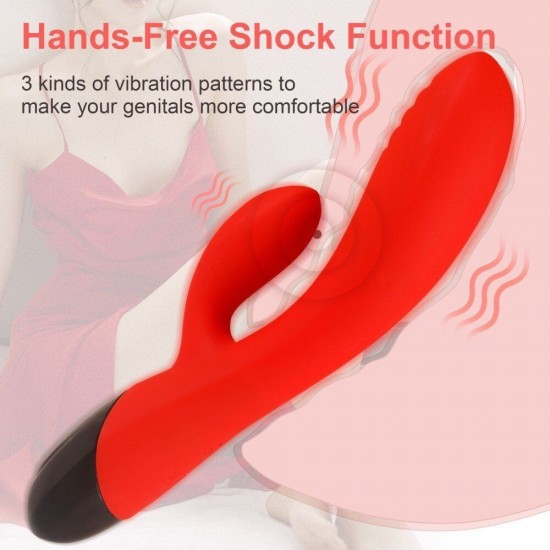 Shequ Huan Le 10 Hız Flexible G-Noktası Rabbit Vibratör SQ-V10025