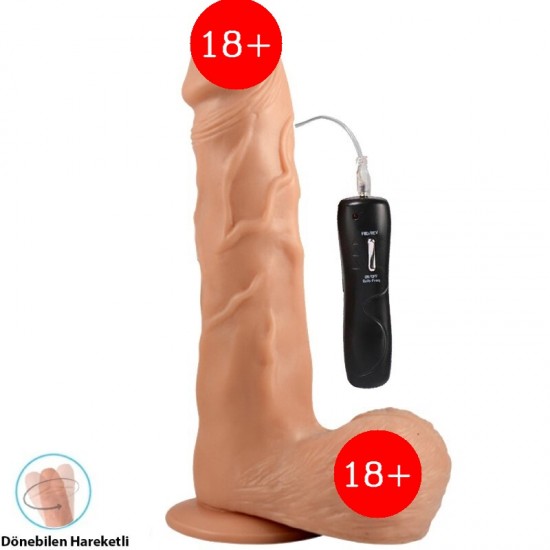 Shequ Mike's Cock Rotating Dildo 7.3'' Dönebilen Hareketli 18.5 cm Realistik Penis